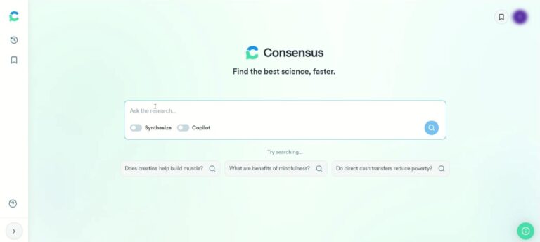 Consensus Website 【2024年版】AIを使った文献検索ツール④Consensusの使い方【動画解説付き】 - 一生研究|研究者のための情報提供サイト